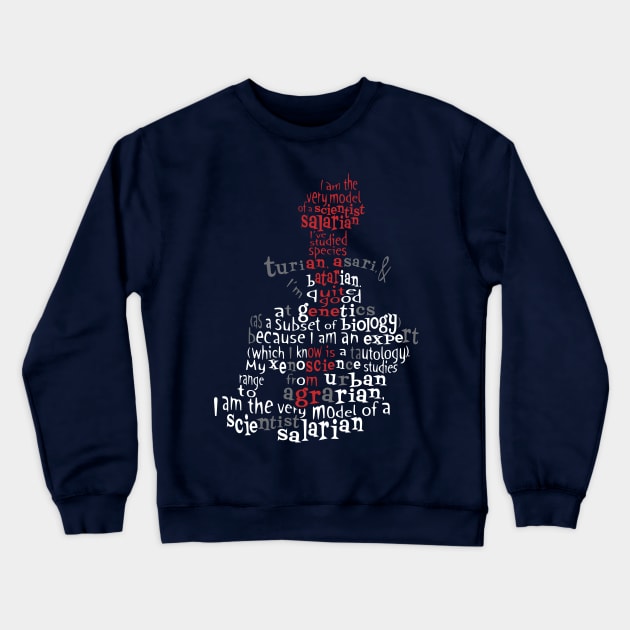 Scientist Salarian (no borders version) Crewneck Sweatshirt by Chemic